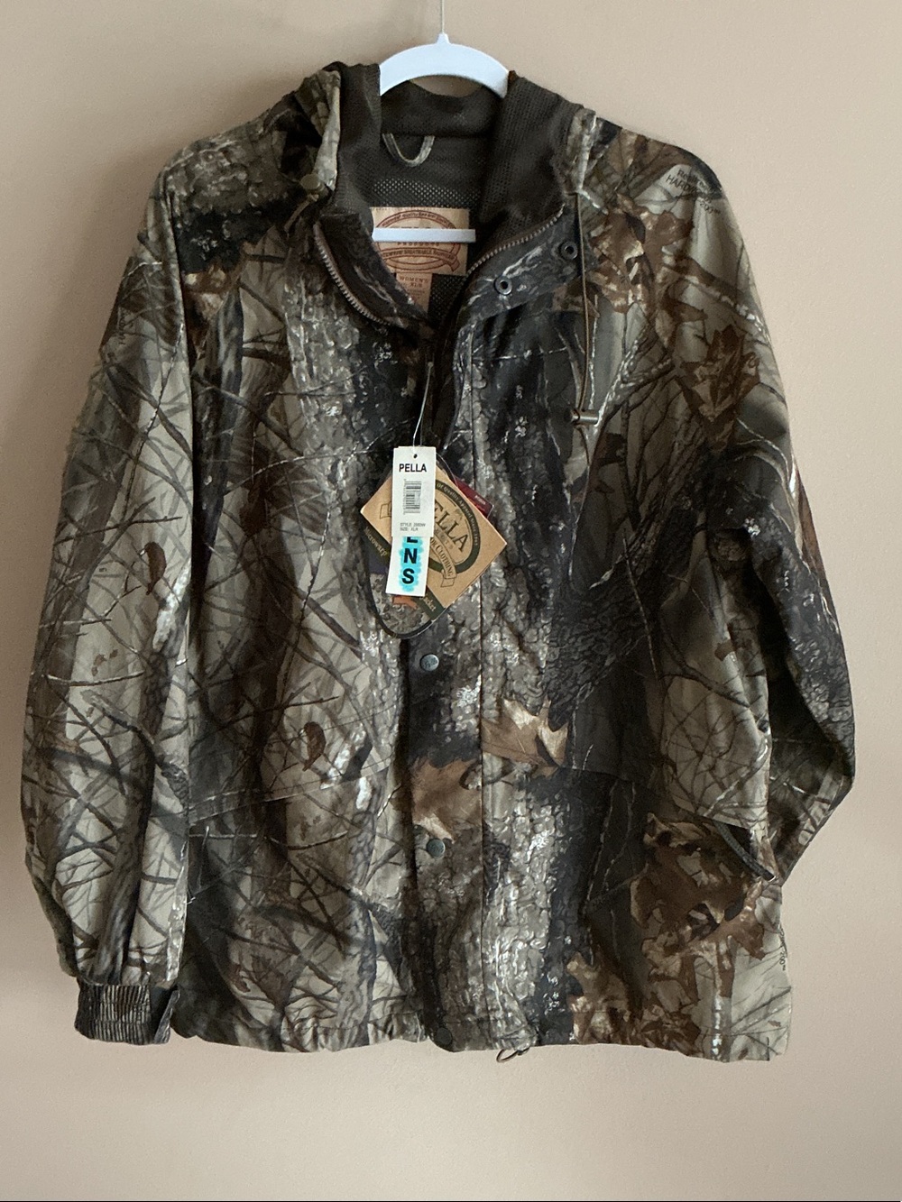 NWT DryMax Camouflage Hooded Raincoat - Green & Brown